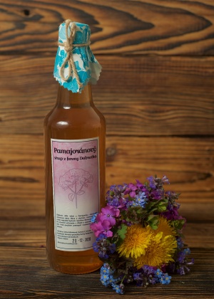 pamajoranový sirup z farmy dobrotka