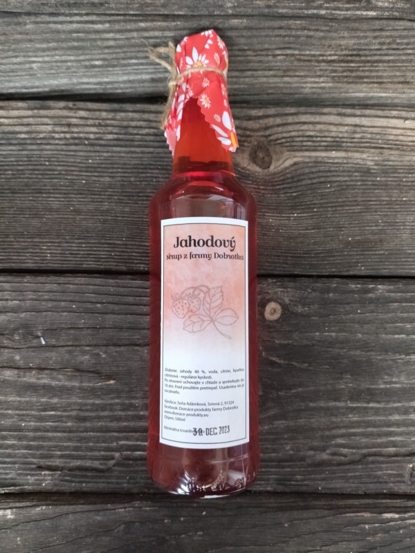 Jahodový sirup